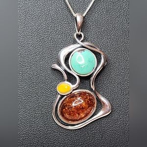 Silver 925 pendant with chain